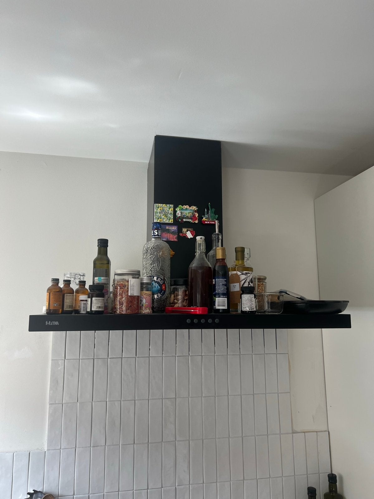 Etna afzuigkap - 2 jaar oud (900 x 450 mm), Ophalen, Zo goed als nieuw, Vrijstaand, Wandschouwkap