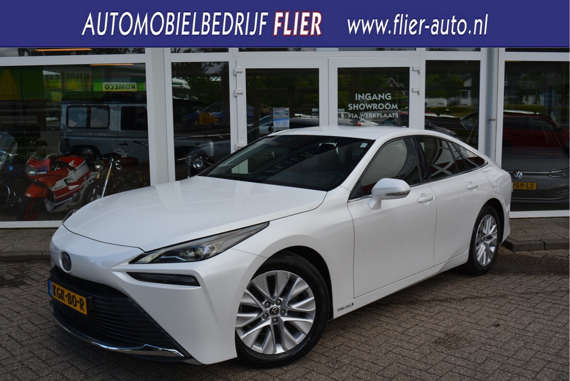 Toyota Mirai Dynamic Fuelcell | JBL | NIEUW | Pearl White |, Auto's, Automaat, Waterstof, Wit, 1875 kg