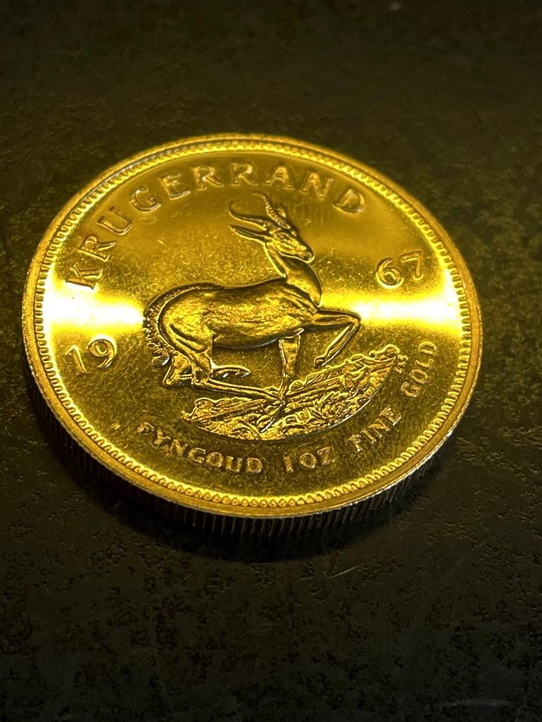 Krugerrand munt 1967 - 1 oz puur goud, Postzegels en Munten, Edelmetalen en Baren, Goud, Ophalen of Verzenden