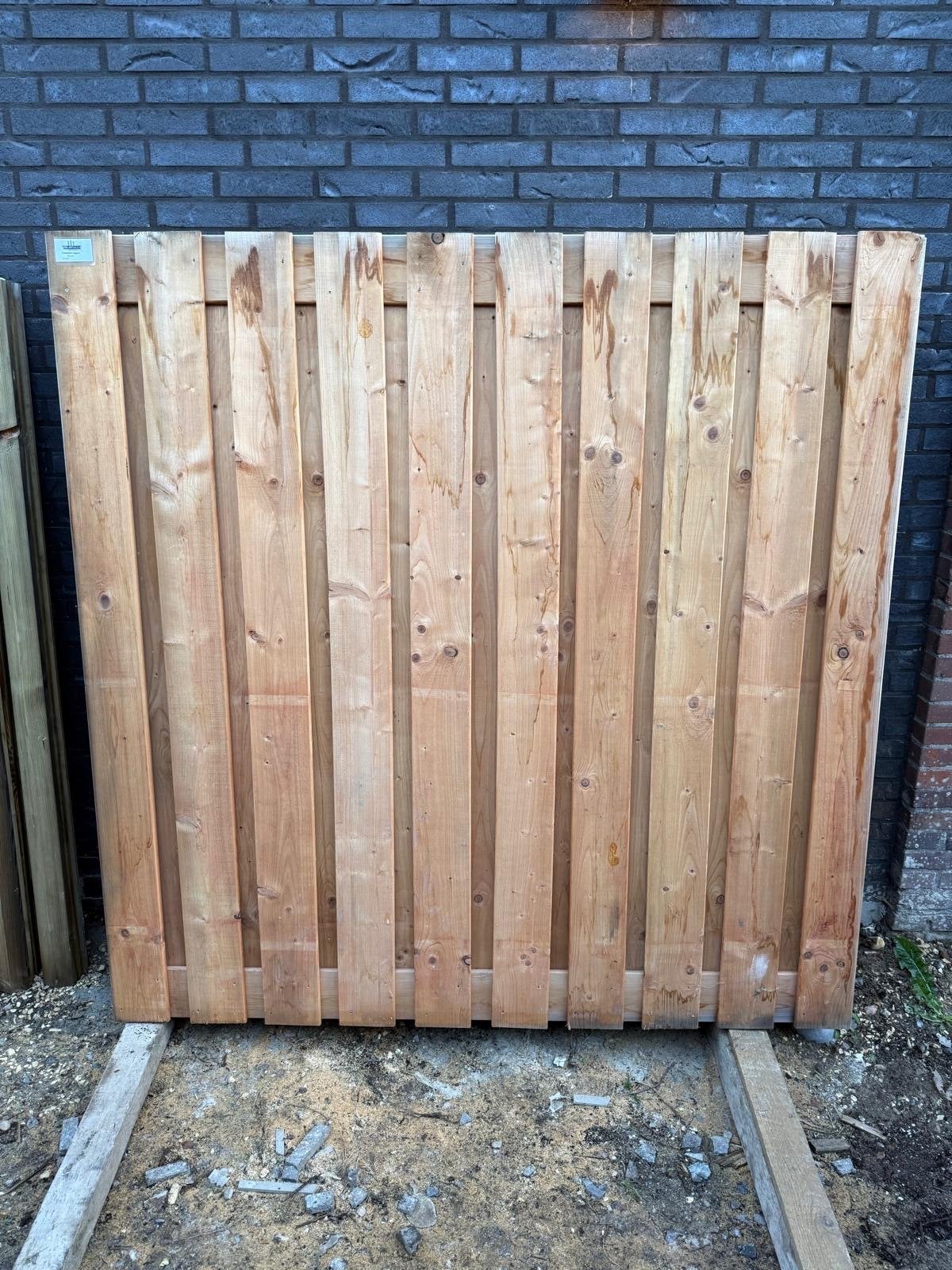 Tuinscherm geïmpregneerd Uden recht 180x180, Ophalen, Nieuw, Hout, 150 tot 200 cm
