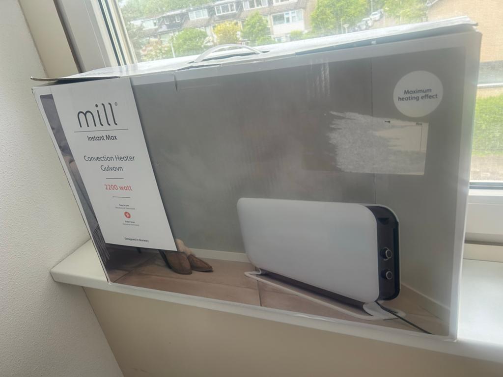 Mill Instant Max Convectie Kachel 2200 watt, Doe-het-zelf en Verbouw, Verwarming en Radiatoren, Ophalen, 30 tot 80 cm, 60 tot 150 cm