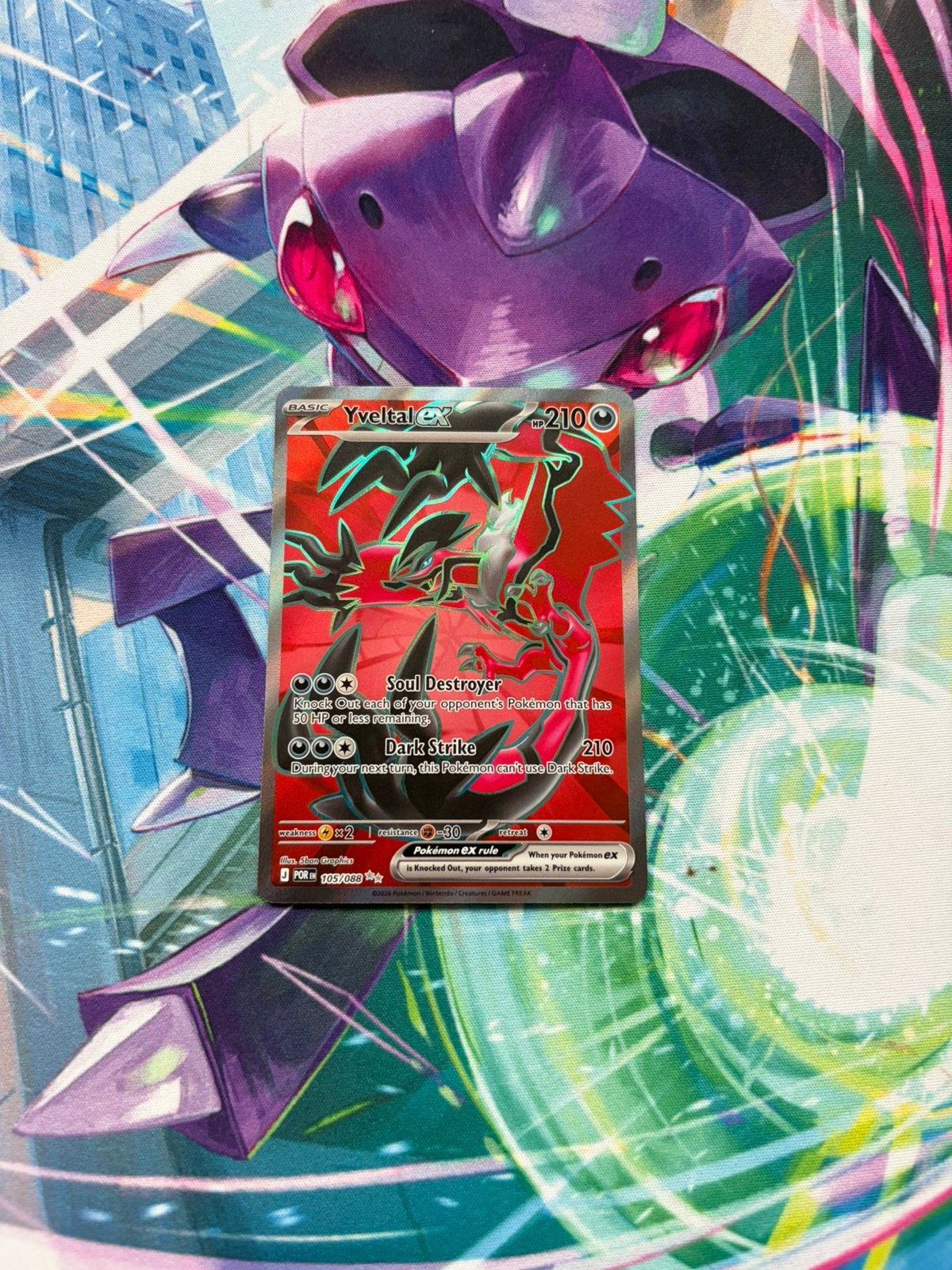 Yveltal ex (Full-Art | 105/088) – Perfect Order – English, Ophalen of Verzenden, Zo goed als nieuw