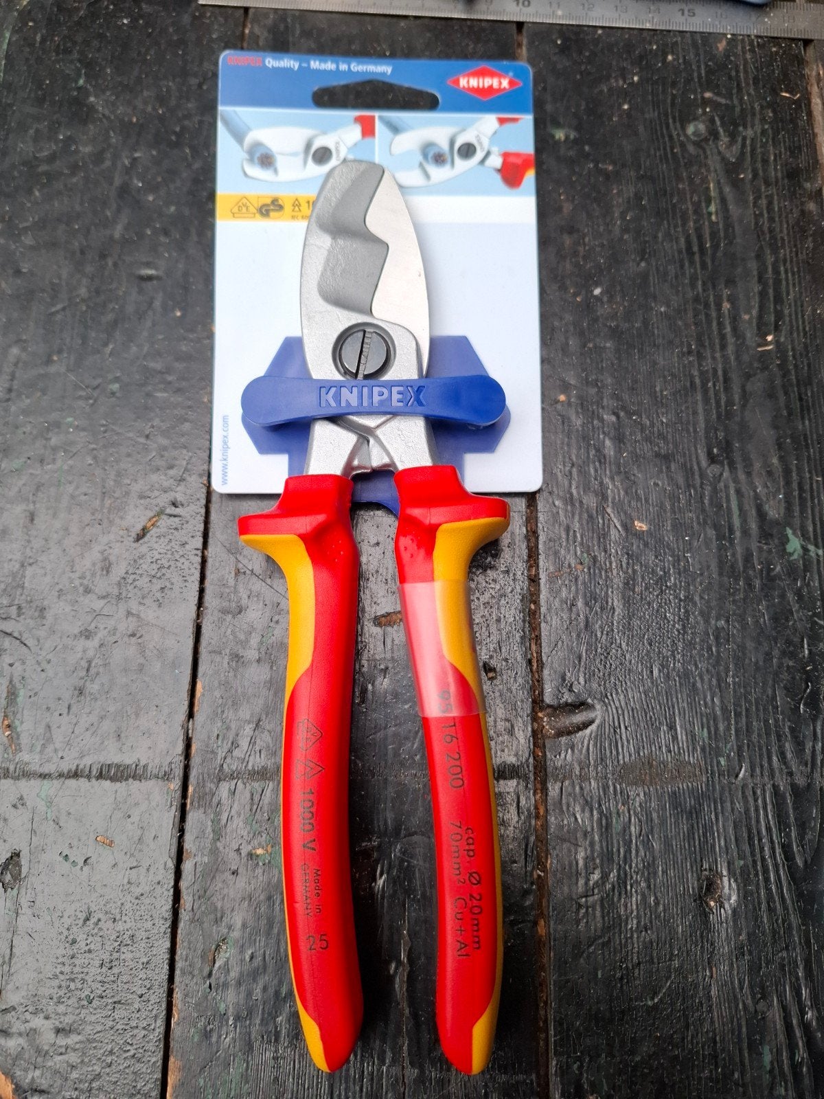 Knipex VDE kabelschaar 200mm, Ophalen of Verzenden, Nieuw