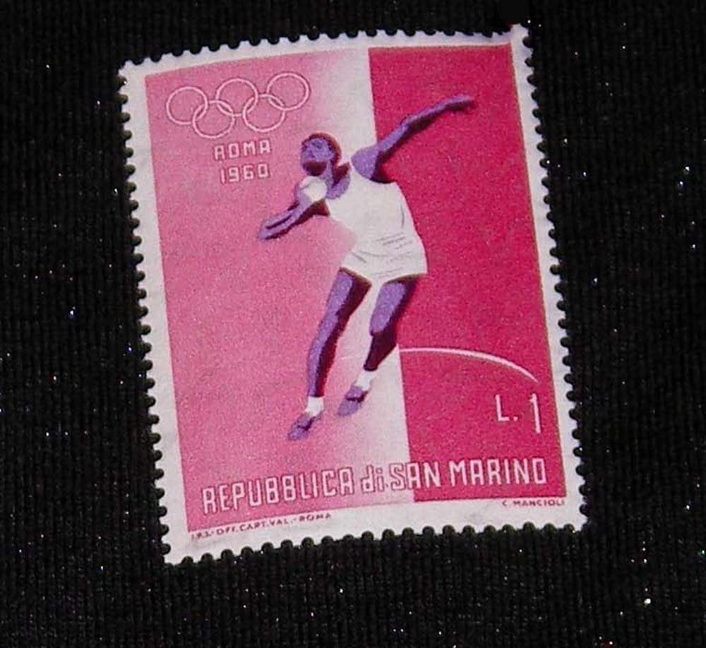 San Marino uit 1960. Herdenking Olympische Spelen in Rome, Postzegels en Munten, Postzegels | Thematische zegels, Postfris, Sport