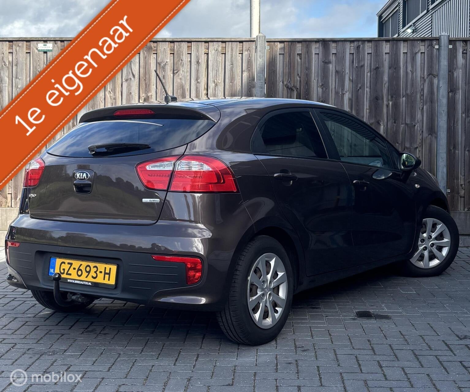 Kia Rio 1.2 CVVT DynamicLine/NAVI/TREKHAAK/CRUISE/CAMERA/NAP, Auto's, 1027 kg, Euro 6, 4 cilinders, Bruin