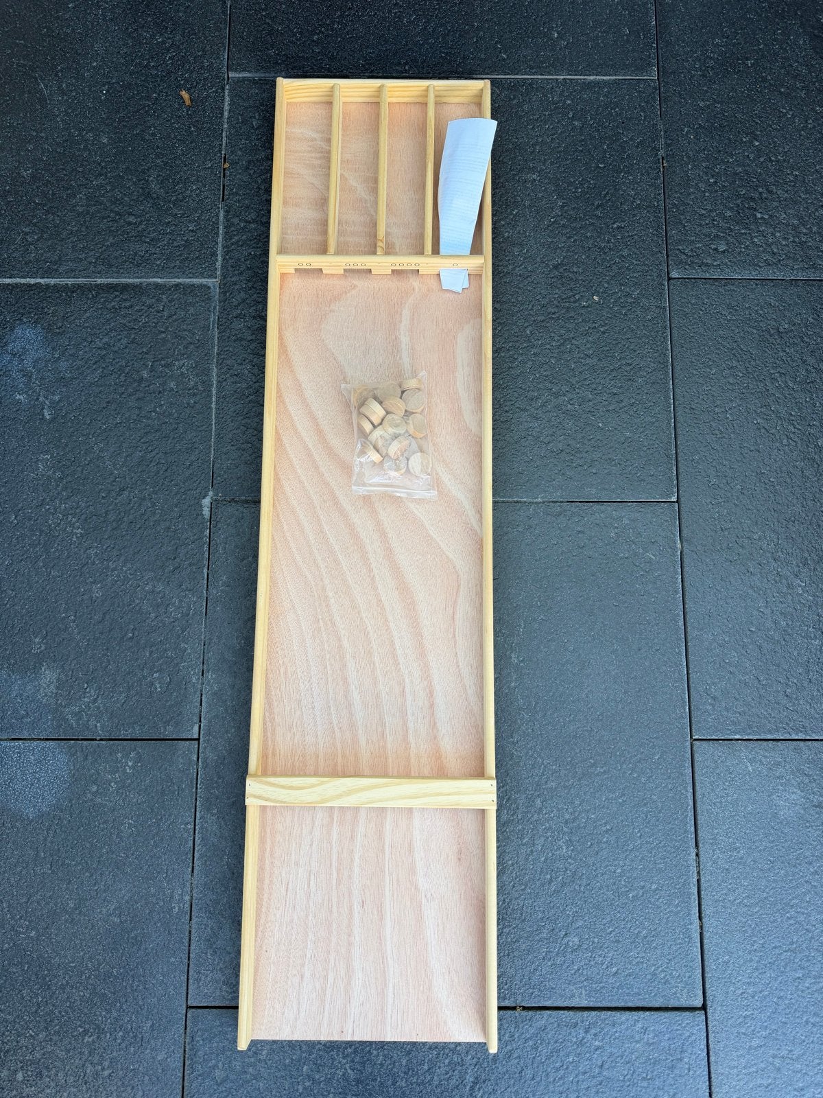 Houten sjoelbak 120cm - Zo goed als nieuw, Hobby en Vrije tijd, Vijf spelers of meer, Ophalen of Verzenden, Nieuw