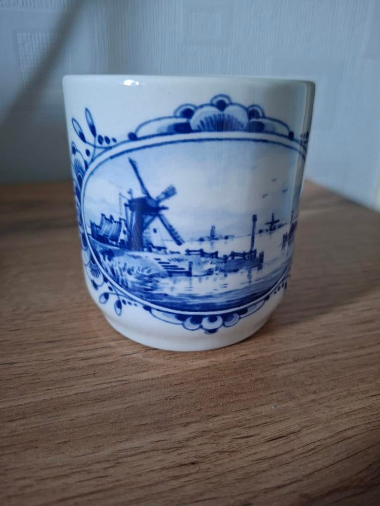 Delfts blauwe mok, Verzamelen, Glas en Borrelglaasjes, Ophalen of Verzenden, Zo goed als nieuw, Overige typen