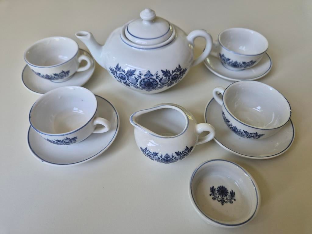 Vintage Douwe Egberts, poppen servies, Ophalen of Verzenden, Gebruikt, Jongen of Meisje