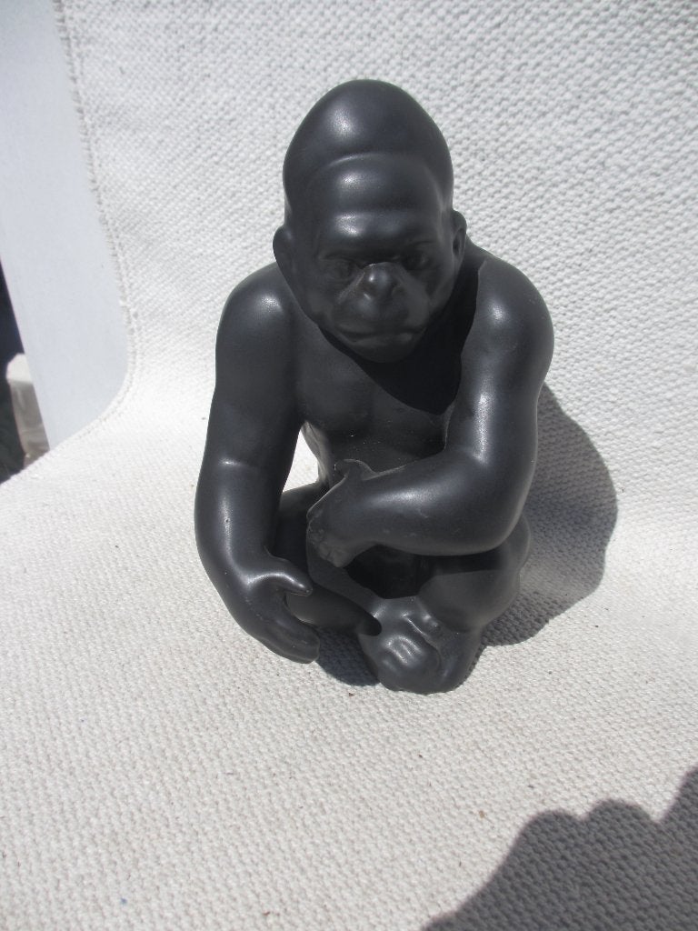 Vintage keramiek beeld Gorilla jaren 70/ 80