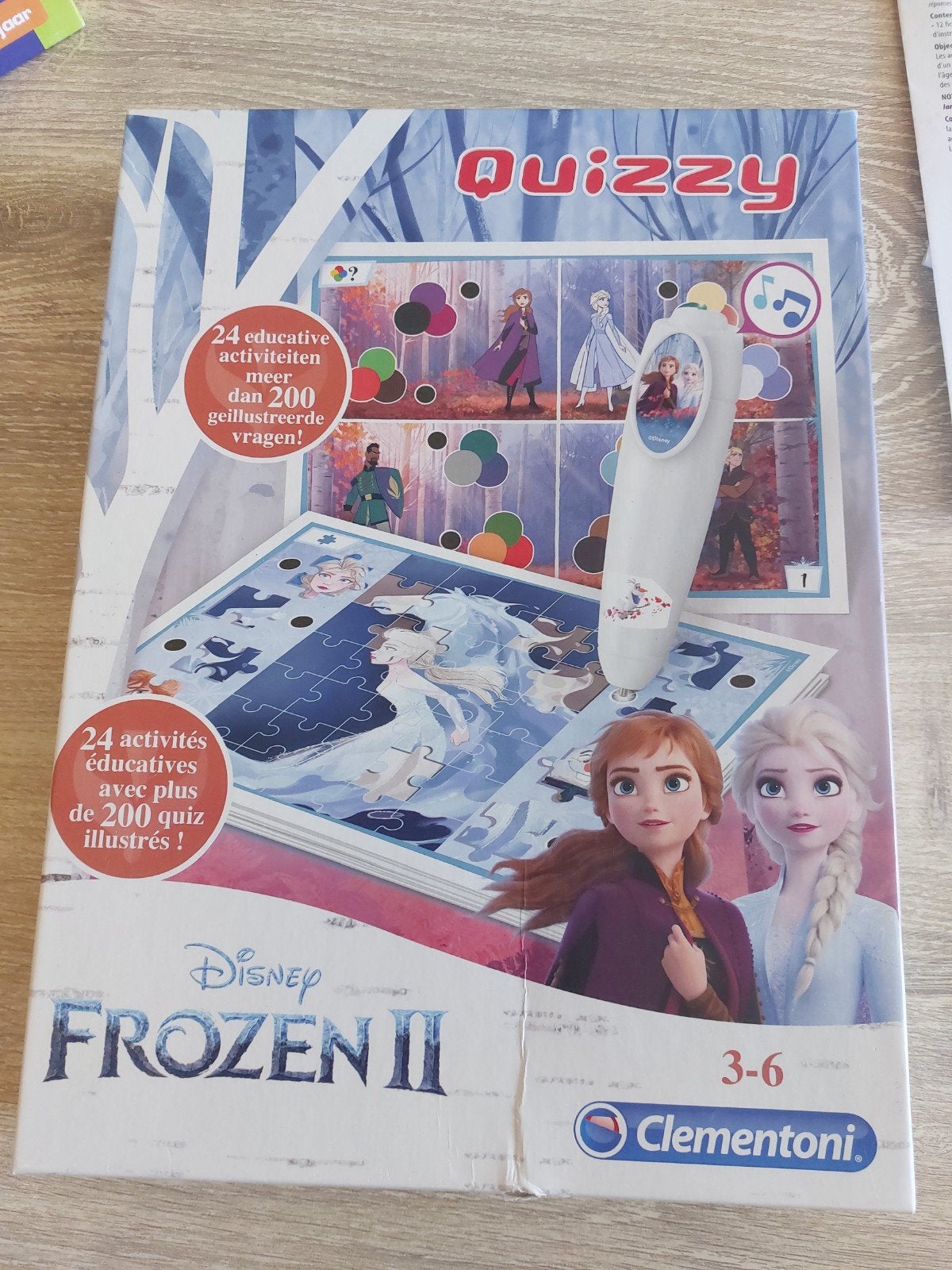 Quizzy van Frozen II - Compleet met pen en bladen, Kinderen en Baby's, Speelgoed | Educatief en Creatief, Ophalen, Gebruikt, Taal en Lezen
