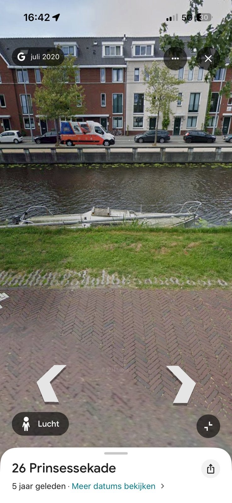 Ligplaats in Haarlem aan de Prinsessekade, Watersport en Boten, Ophalen, Nieuw