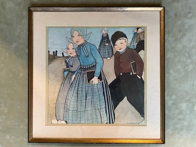 schilderijen Kledendracht, Antiek en Kunst, Ophalen of Verzenden