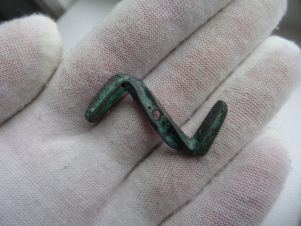 Bodemvondst Brons Middeleeuws Viking Thor bliksem hanger, Verzenden, Brons