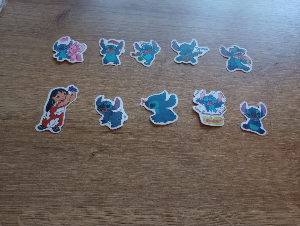 10 verschillende Lilo en Stitch stickers, Ophalen of Verzenden, Nieuw, Meerdere stickers