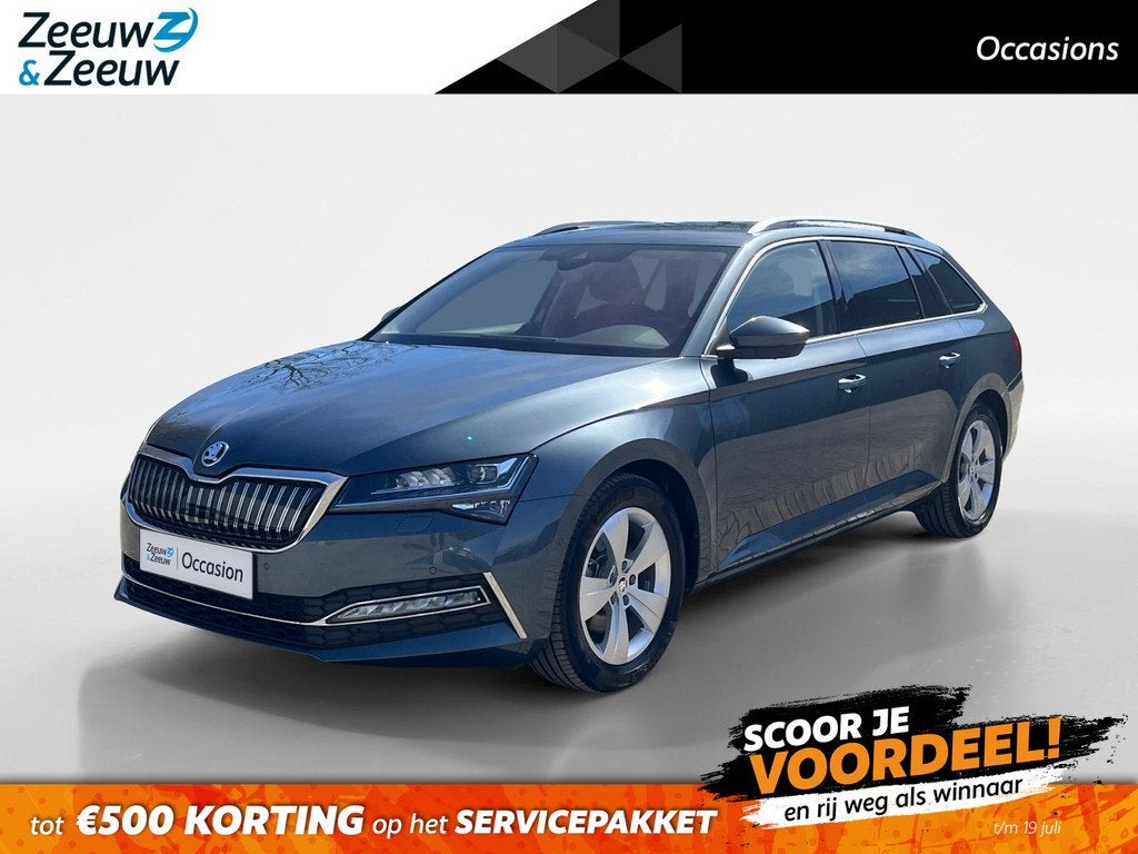Skoda Superb Combi 1.4 TSI iV Business Edition Plus | Uniek, Auto's, Skoda, Stof, Gebruikt, 4 cilinders, Hybride Elektrisch/Benzine