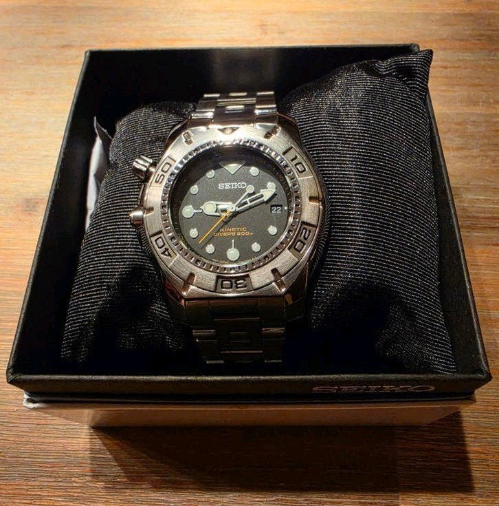 Seiko Kinetic SKA293K1 Diver's uit collectie, Ophalen, Seiko, IOS, Zo goed als nieuw