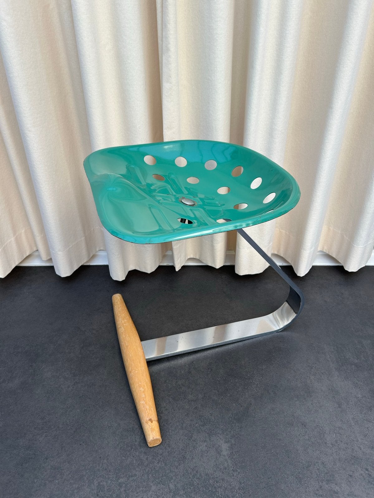 Vintage Zanotta Mezzadro kruk - Achille Castiglioni, Ophalen of Verzenden, Gebruikt, Staal