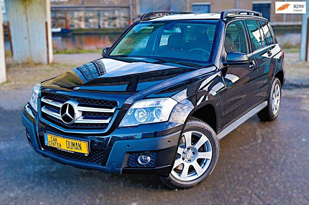 Mercedes-Benz GLK-klasse 280 4-Matic Leer Navi Cruise Clima, Auto's, Automaat, Gebruikt, Zwart, 2000 kg