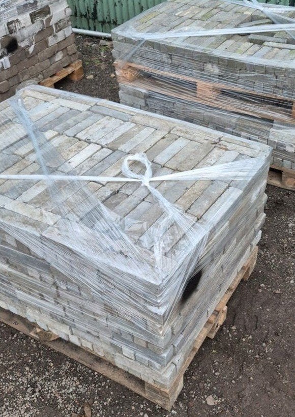 17.5M2 HARDSTENEN WAALTJES, Ophalen of Verzenden