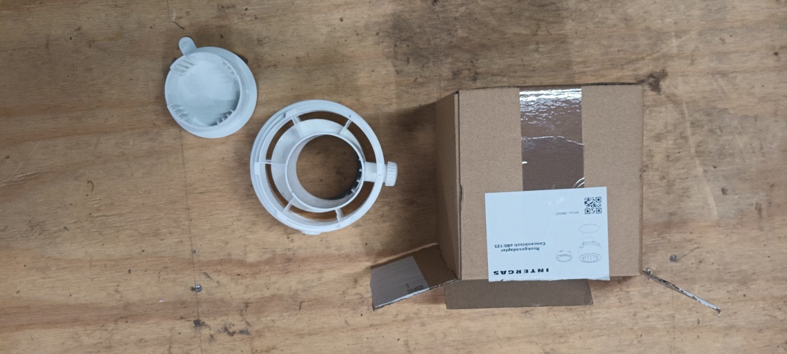 Intergas Rookgas Adapter - Nieuw in doos, Ophalen of Verzenden, Nieuw