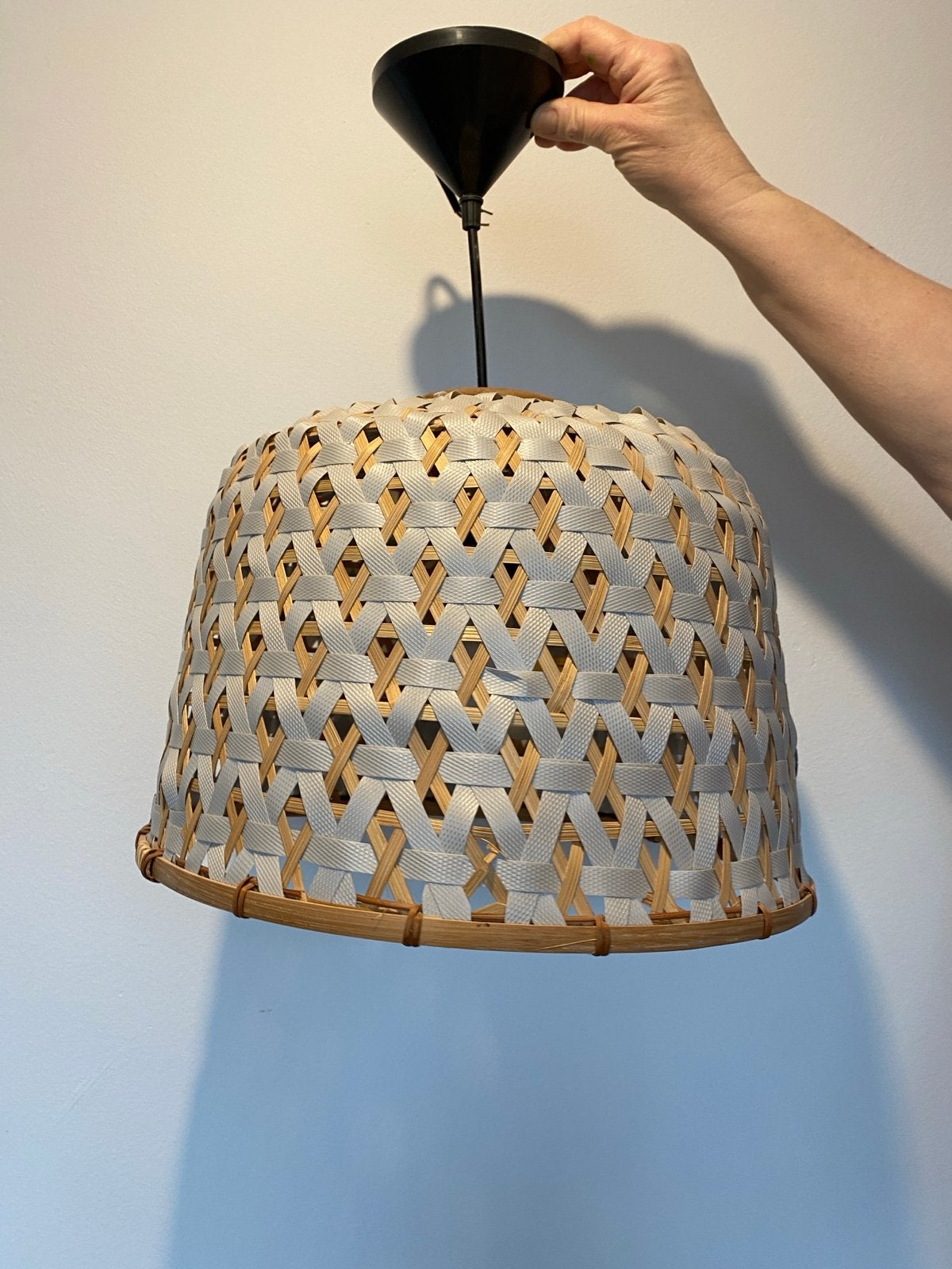 Mooie lamp voor de babykamer, Huis en Inrichting, Lampen | Hanglampen, Ophalen of Verzenden, Zo goed als nieuw, Natuurlijk materiaal