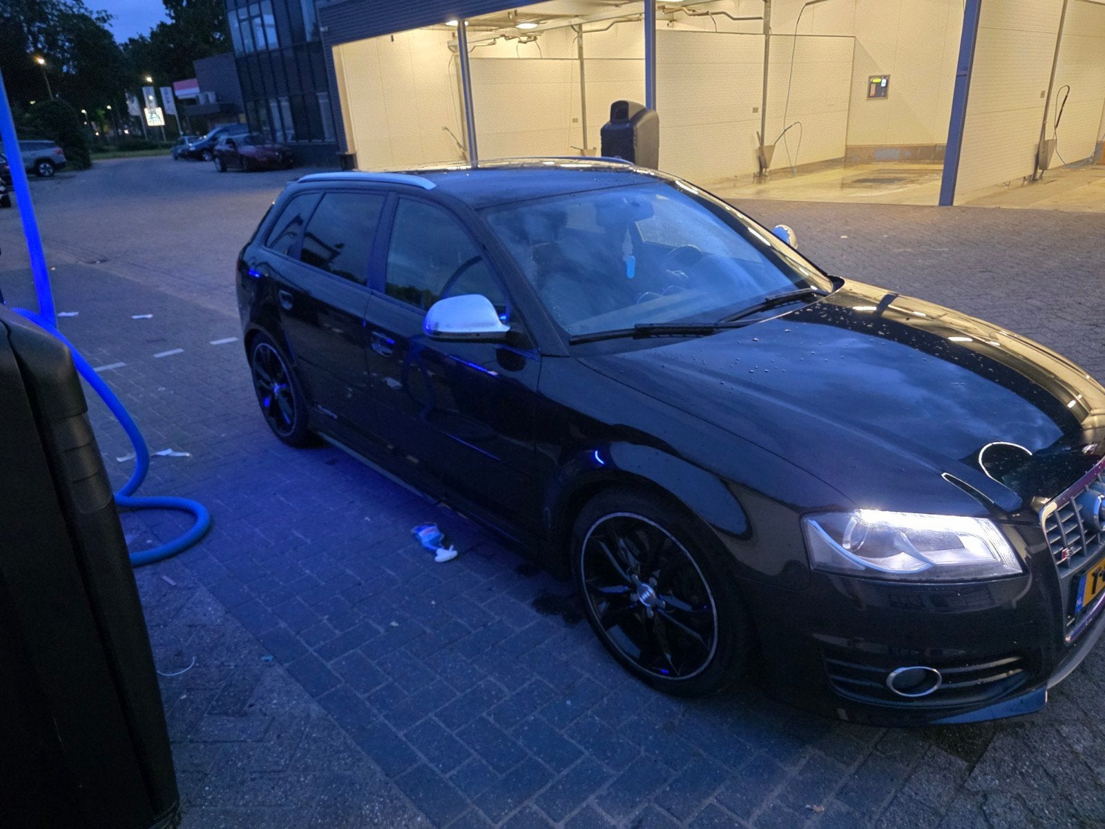 Audi s3 zwart, Auto's, S3, 4 cilinders, 1984 cc, Leder en Stof