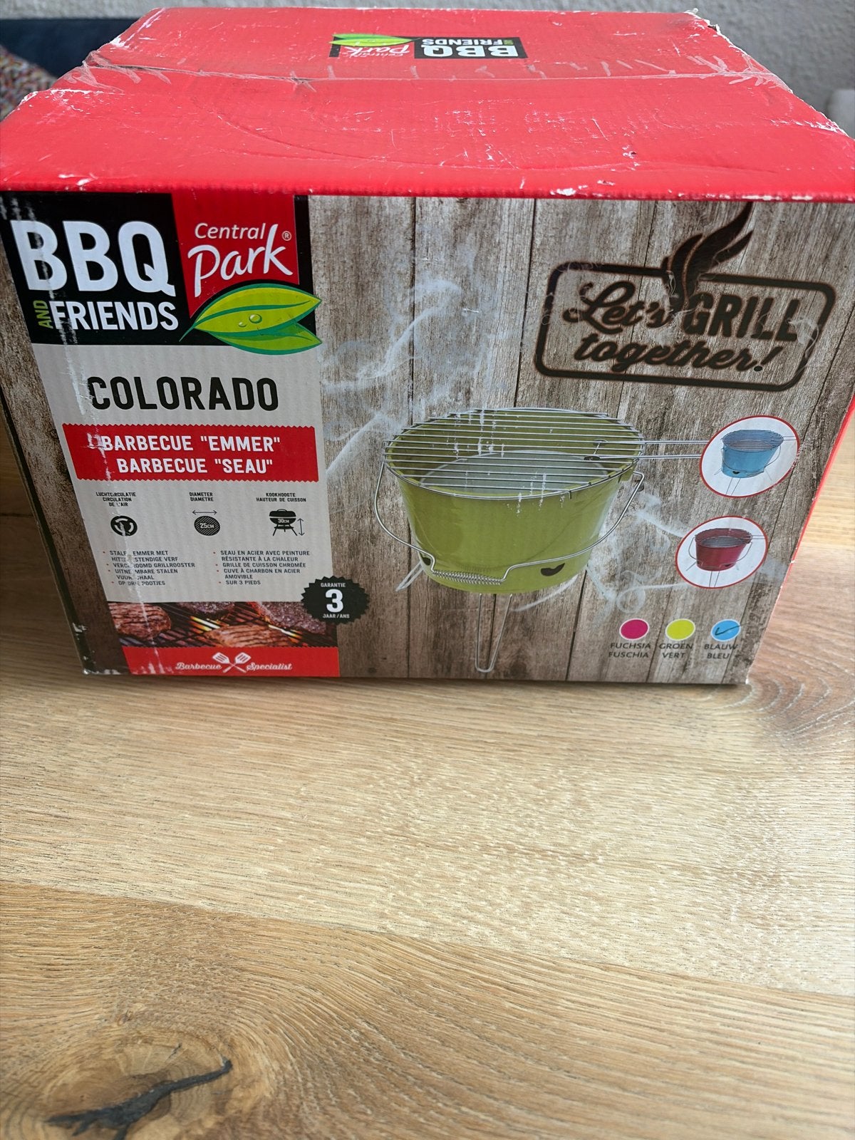 Barbecue emmer, Central Park, NIEUW, Ophalen, Nieuw
