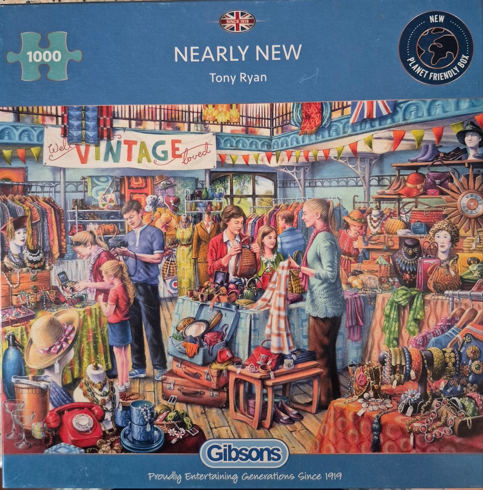 Gibsons 1000 puzzel stukjes Nearly New, Tony Ryan, Ophalen of Verzenden, 500 t/m 1500 stukjes, Gebruikt, Legpuzzel
