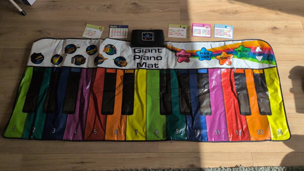 Giant Piano Mat - XXL Piano Dance Mat met geluid, Ophalen of Verzenden, Gebruikt, Overige typen, Met geluid