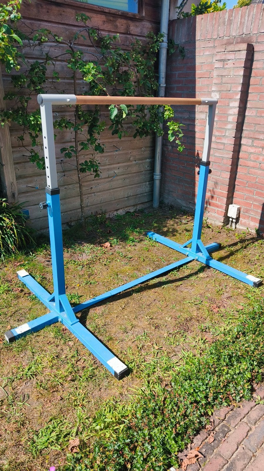 Verstelbare Turnrek / Rekstok voor Kinderen (Costway), Sport en Fitness, Turnen, Ophalen, Gebruikt, Kindermaat 122 t/m 140, Blauw