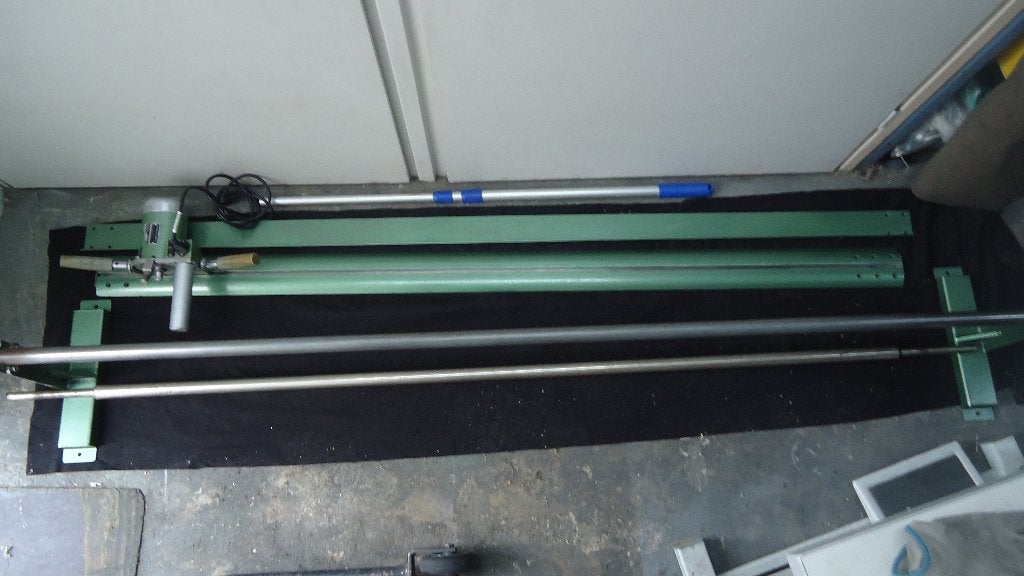 Industrie Stofsnijmachine /Eindsnijder met Rol houder, Hobby en Vrije tijd, Overige merken, Gebruikt, Ophalen of Verzenden, Naaimachine