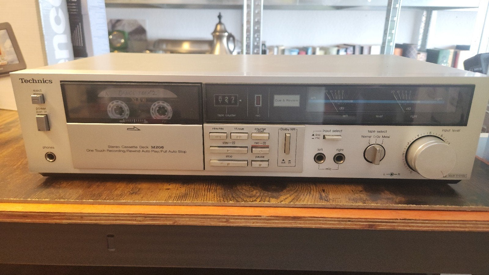 Technics M206 Stereo Cassette Deck - Vintage Casetterecorder, Ophalen, Enkel, Overige merken, Tiptoetsen