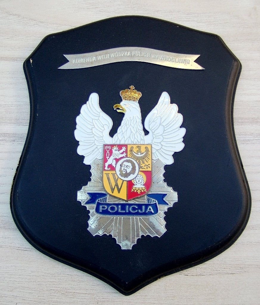 Wapenschild Politie Polen, Ophalen of Verzenden, Overige soorten, Overige gebieden, Embleem of Badge