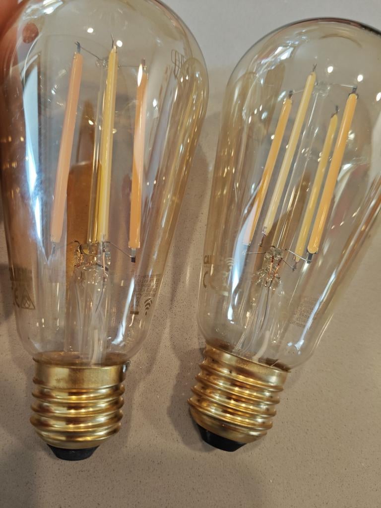 Calex Smart Home WiFi LED Lampen E27 Filament Amber, Ophalen, Led-lamp, Minder dan 30 watt, Soft of Flame