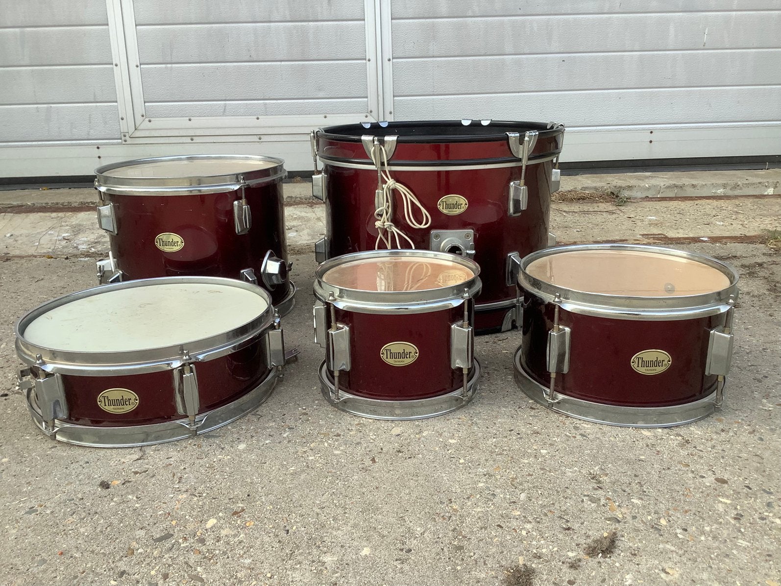 Diverse drums voor een Thunder drumstel trommel ketel, Ophalen, Gebruikt, Drums of Percussie
