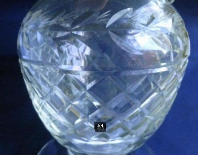 WIJN KARAF KRISTAL * Elegant Model *, Antiek en Kunst, Antiek | Glas en Kristal, Verzenden
