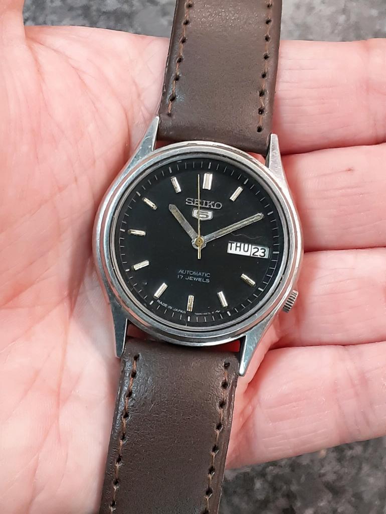 Seiko 5 (6119-8490) Vintage 74', Ophalen of Verzenden, Gebruikt, Staal, Seiko