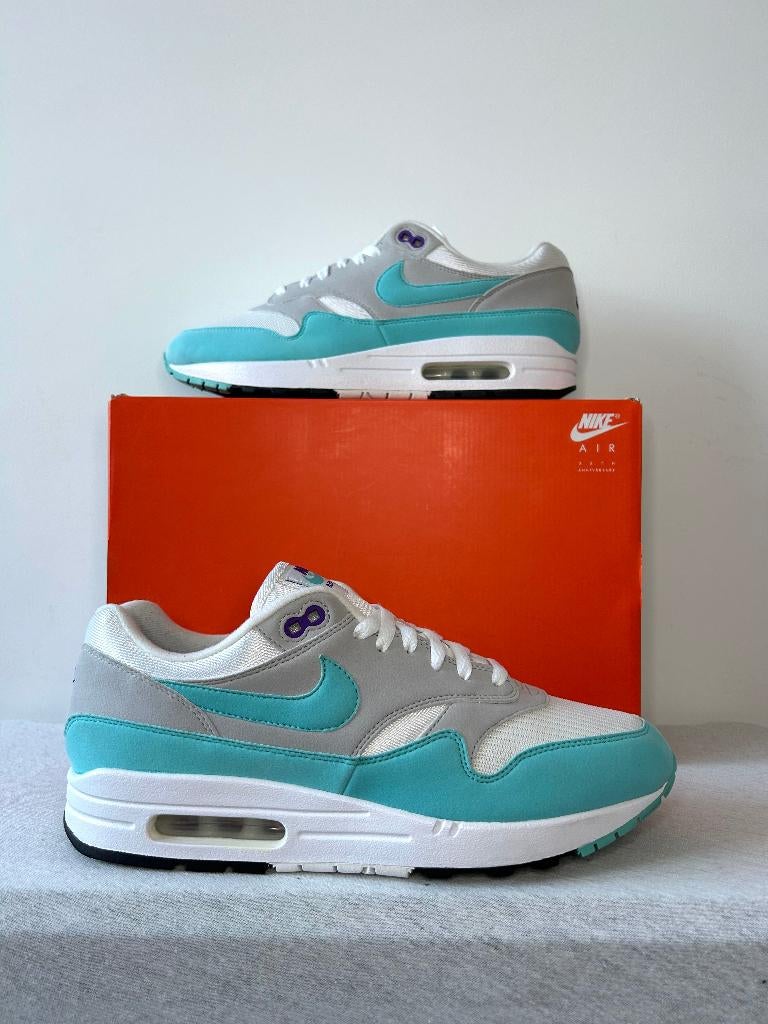 Nike Air Max 1 Anniversary Aqua (EU 44), Kleding | Heren, Schoenen, Blauw, Nike, Ophalen of Verzenden, Sneakers of Gympen