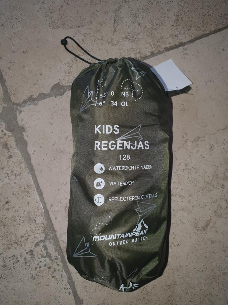 Mountainpeak regenjas voor kinderen - maat 128, Ophalen of Verzenden, Zo goed als nieuw, Mountainpeak, Jongen of Meisje