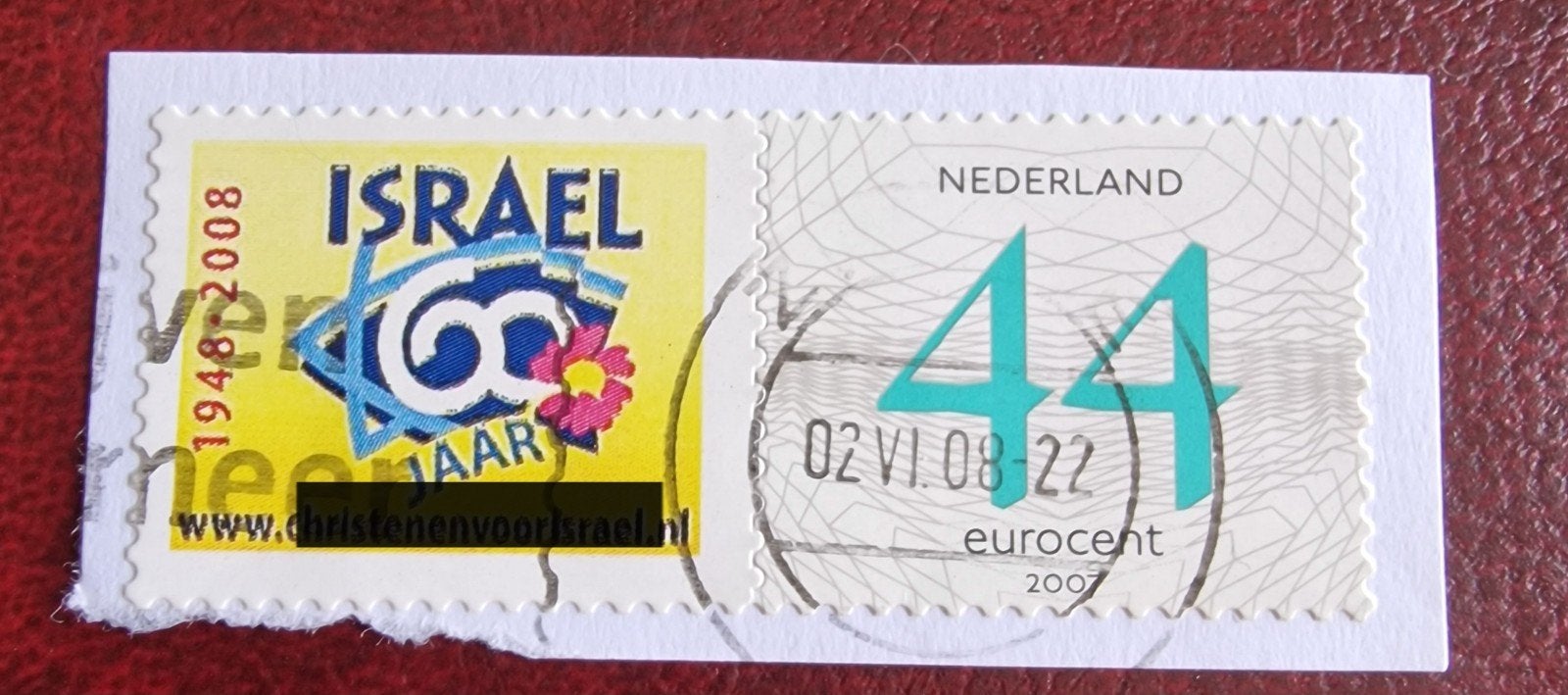 kv67 persoonlijke  Nederland 44 eurocent gestempeld 2007, Ophalen of Verzenden, Na 1940, Gestempeld