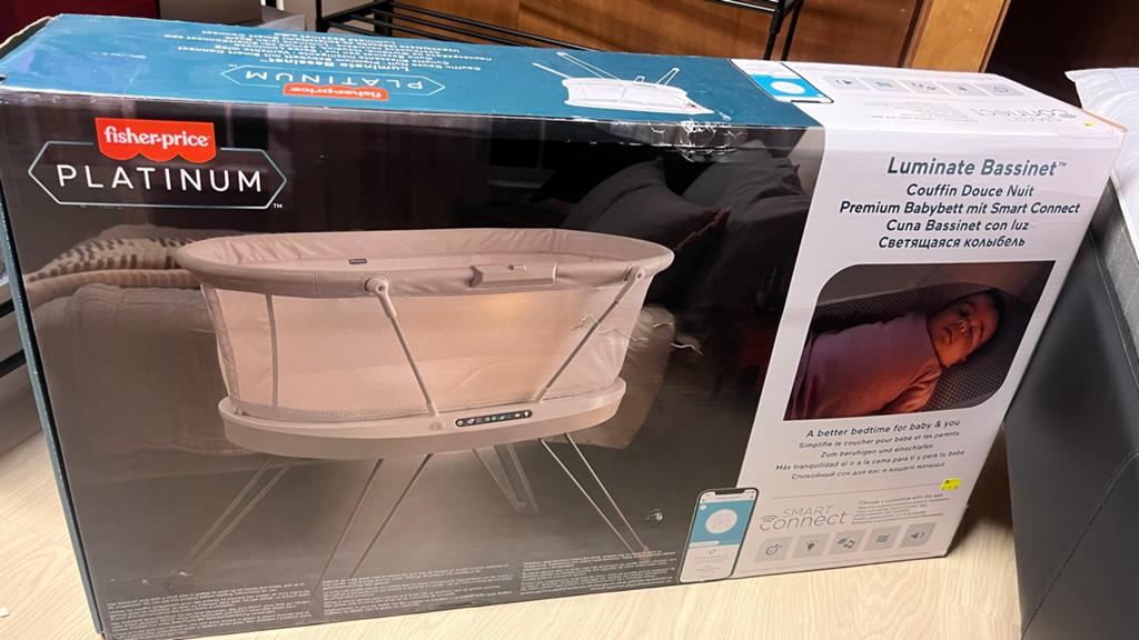 Fisher-Price Luminate Bassinet Smart Connect Wieg Nieuw, Ophalen of Verzenden, Nieuw, Wieg