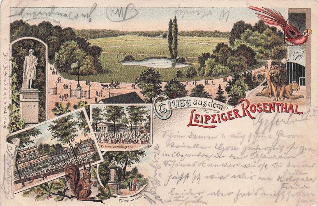 702-115-011 Gruss Aus Dem Leipziger Rosenthal, Verzenden, Voor 1920, Duitsland