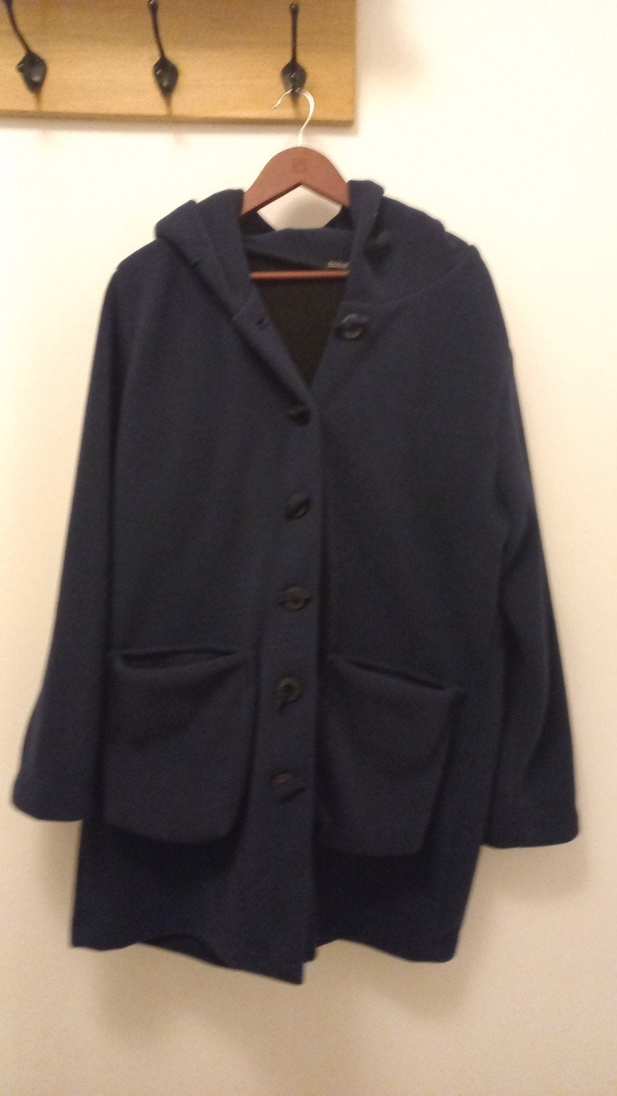 Boris fleece jas halflang., Kleding | Dames, Ophalen of Verzenden, Zo goed als nieuw, Maat 46/48 (XL) of groter, Blauw