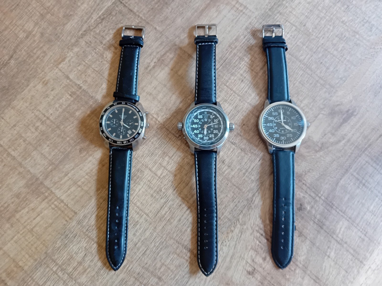 3 maal horloge strand aeromatic 1912 excellance, Ophalen of Verzenden, Gebruikt, Staal, Overige merken