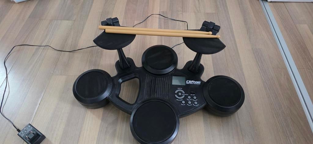 Clifton Elektronisch Drumstel met Drumstokken, Ophalen, Gebruikt, Overige merken, Elektronisch