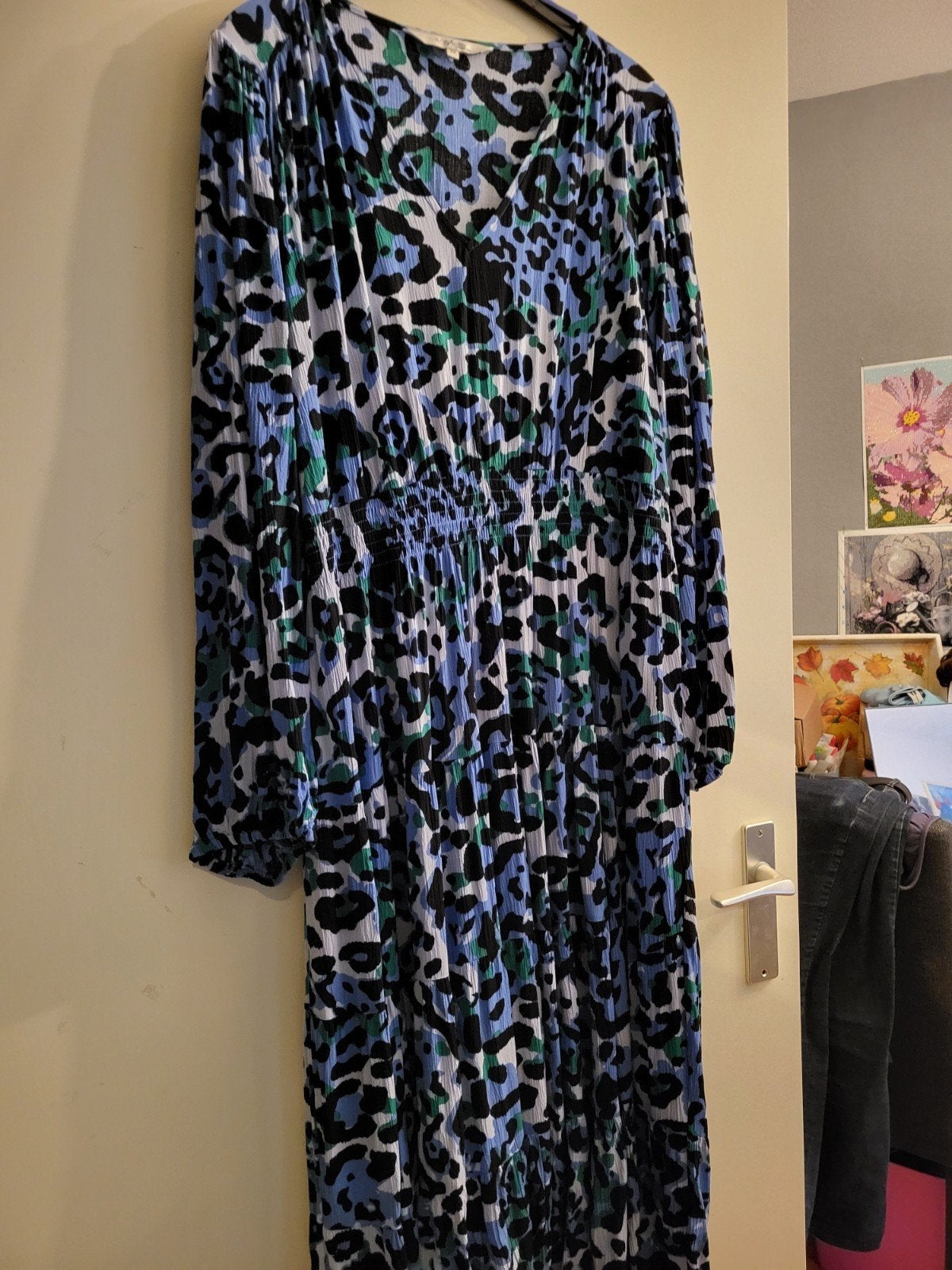 miljuschka by Wehkamp jurk met dierenprint, Blauw, Gilijuschka by Wehkamp, Maat 46/48 (XL) of groter, Ophalen of Verzenden