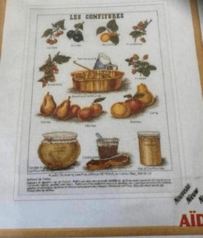 BORDUURPAKKET THEA GOUVERNEUR LES CONFITURES, Verzenden, Nieuw, Handborduren, Borduurpakket