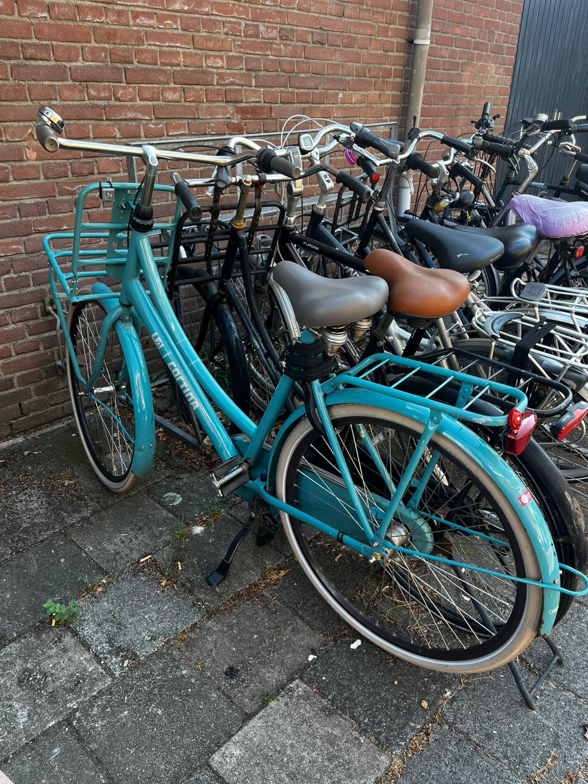 Cortina damesfiets opknappertje, Fietsen en Brommers, Ophalen, Gebruikt, Terugtraprem, Versnellingen