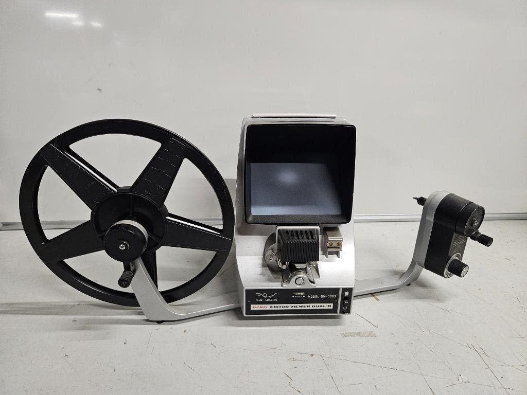 Goko, GM-3003 Dual8 8mm viewer film editor ``Vintage``, Verzamelen, Fotografica en Filmapparatuur, Ophalen