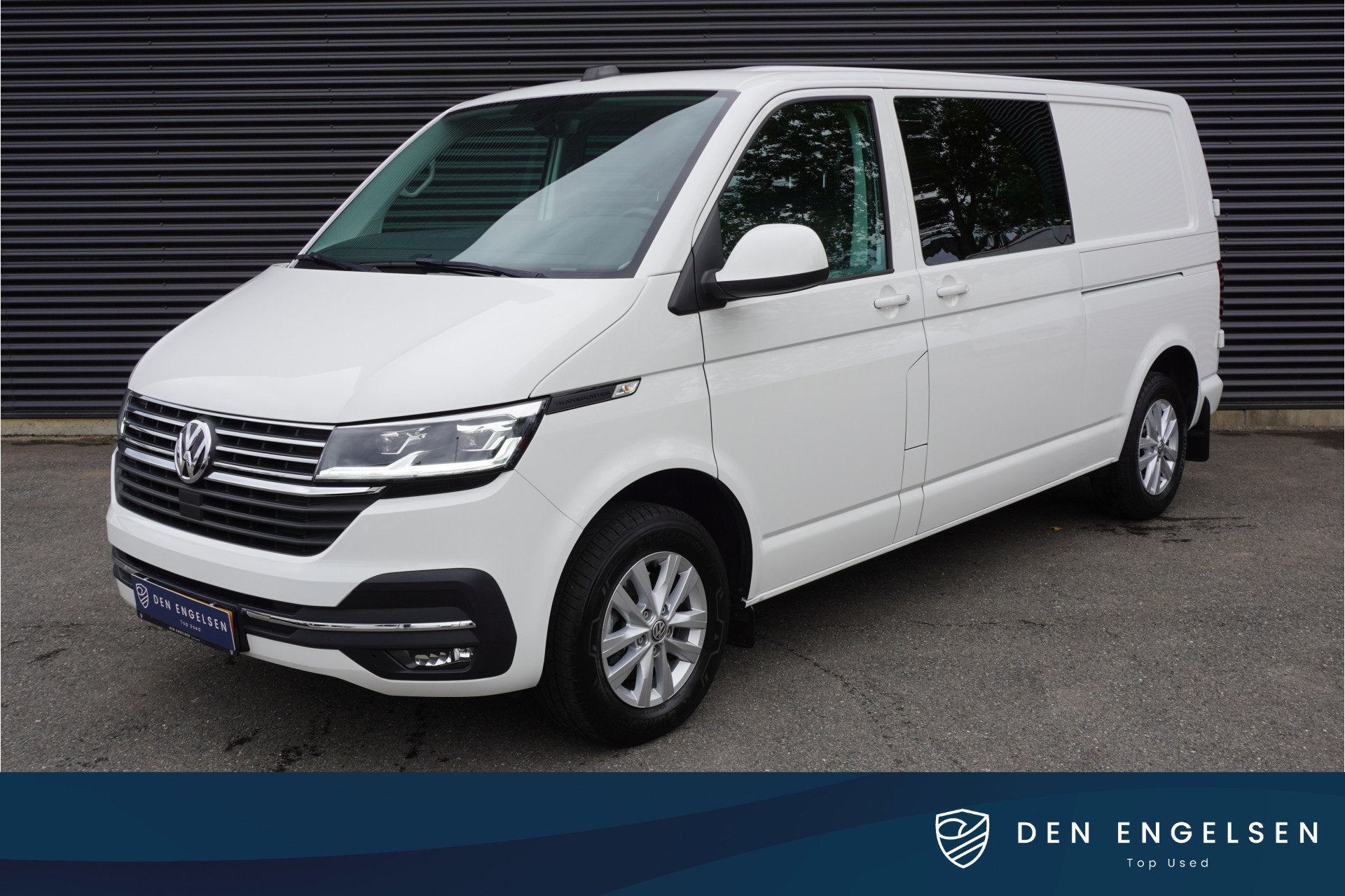Volkswagen Transporter 150 PK Automaat Dubbele Cabine 2x sch, Auto's, Bestelauto's, Stof, Gebruikt, 4 cilinders, 150 pk